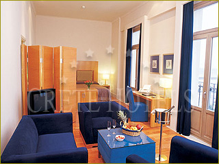 Megaron Hotel Crete Guestroom Living Room