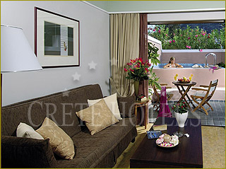 Porto Platanias Guestroom Living Room